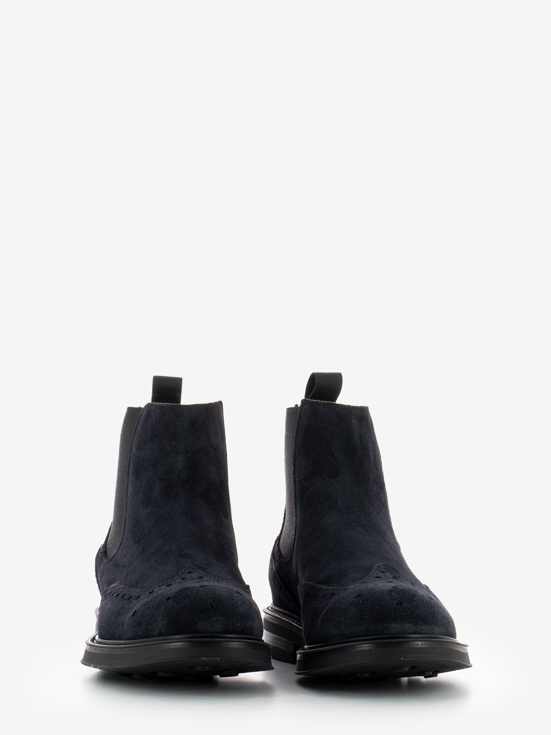 Waxy Blue Suede Ankle Boot
