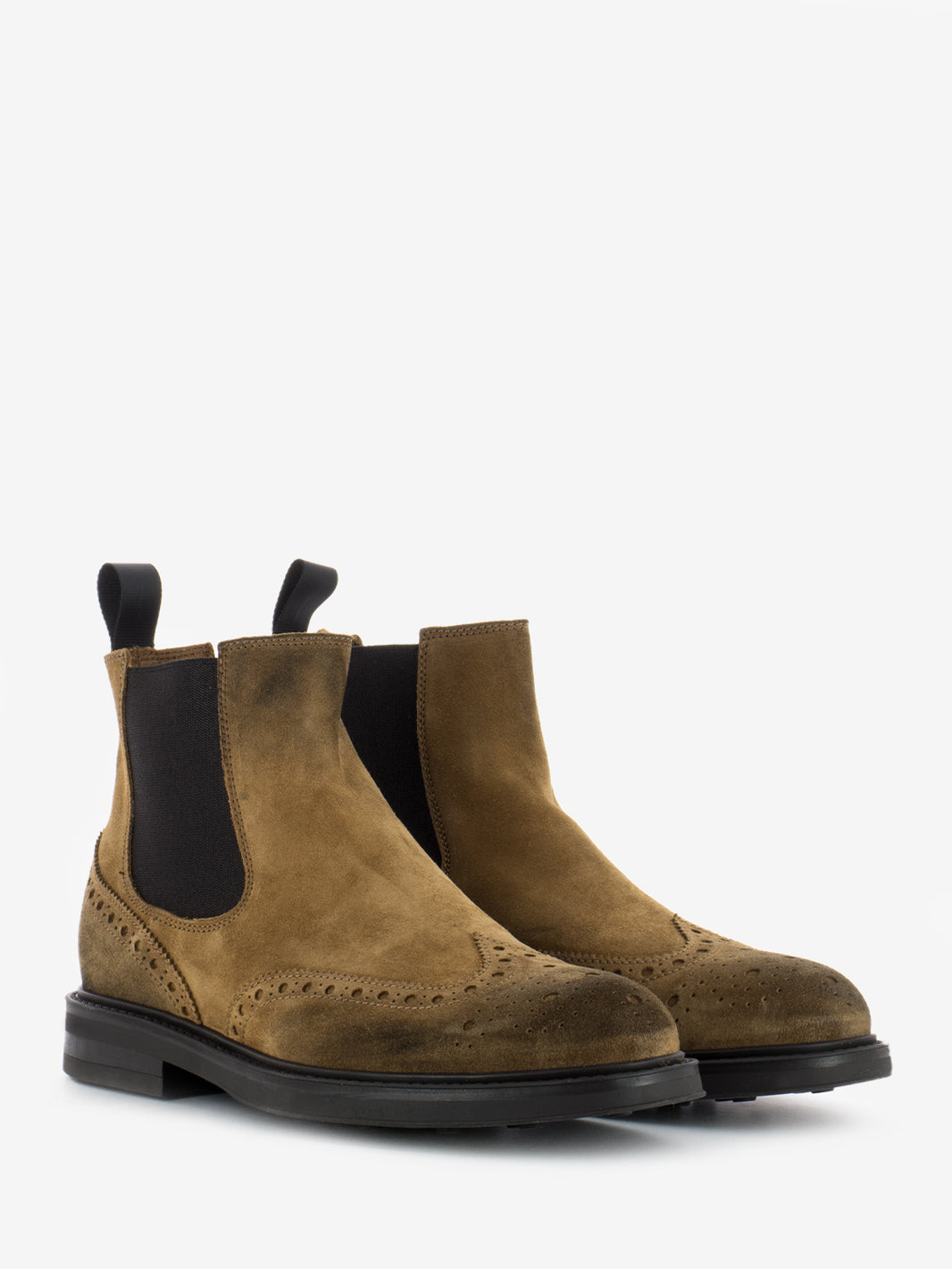 Stivaletto in suede Waxy corteccia