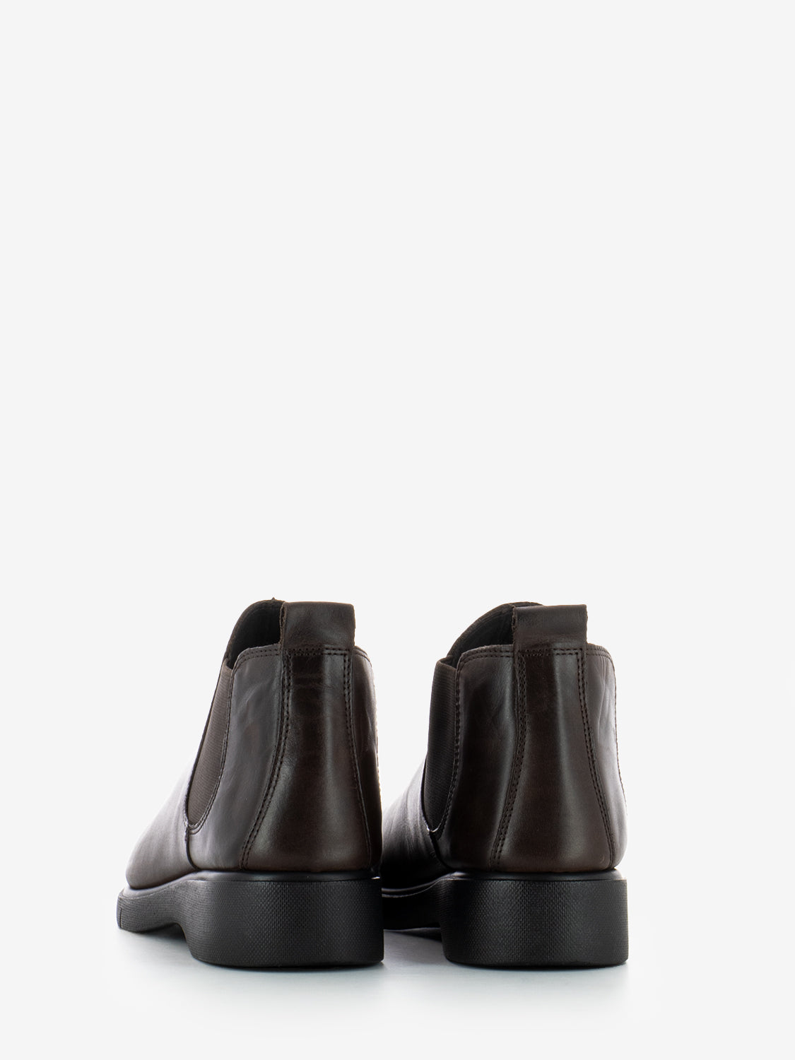 LOW ANKLE BOOT IN DARK BROWN LEATHER 53L1_BROW