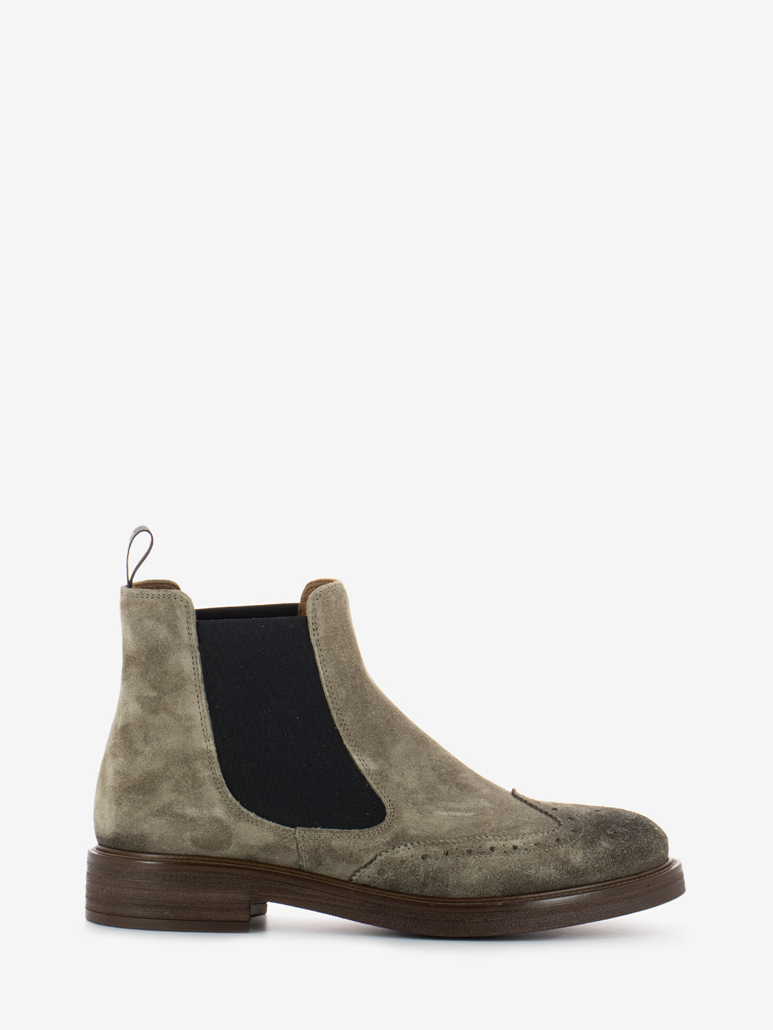 Waxy arena brogue ankle boots
