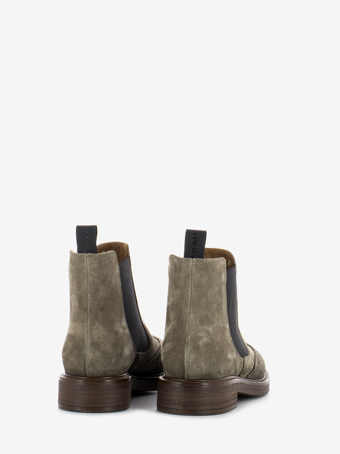 Waxy arena brogue ankle boots