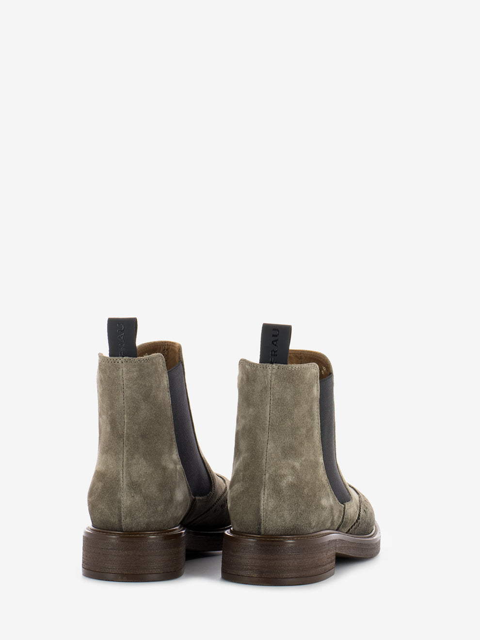 Waxy arena brogue ankle boots