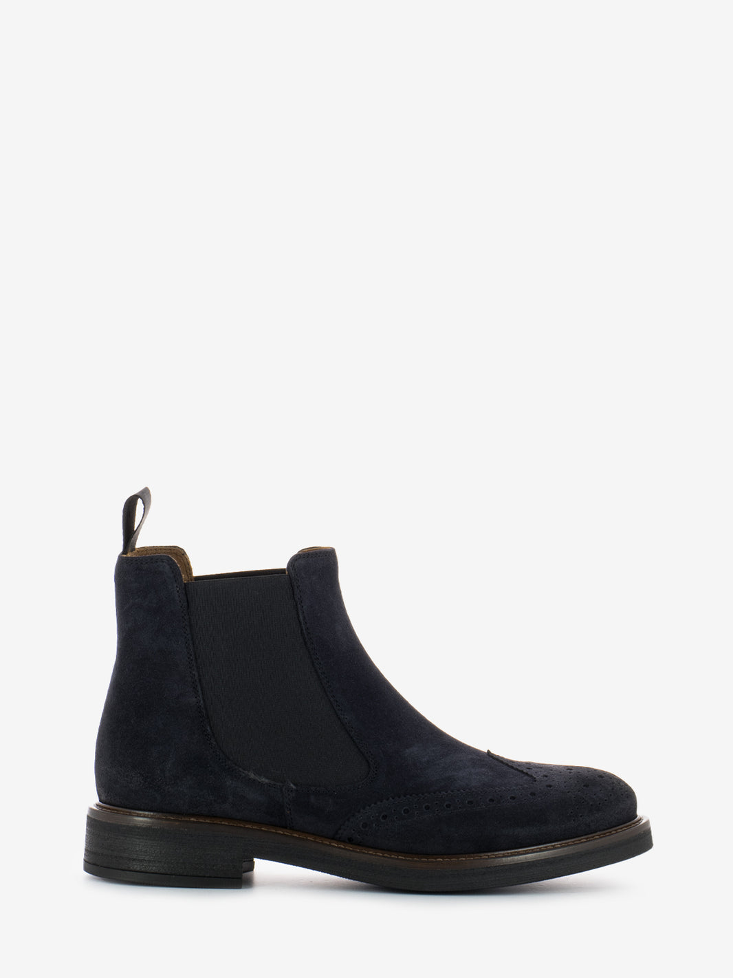 Tronchetti con brogue Waxy blu