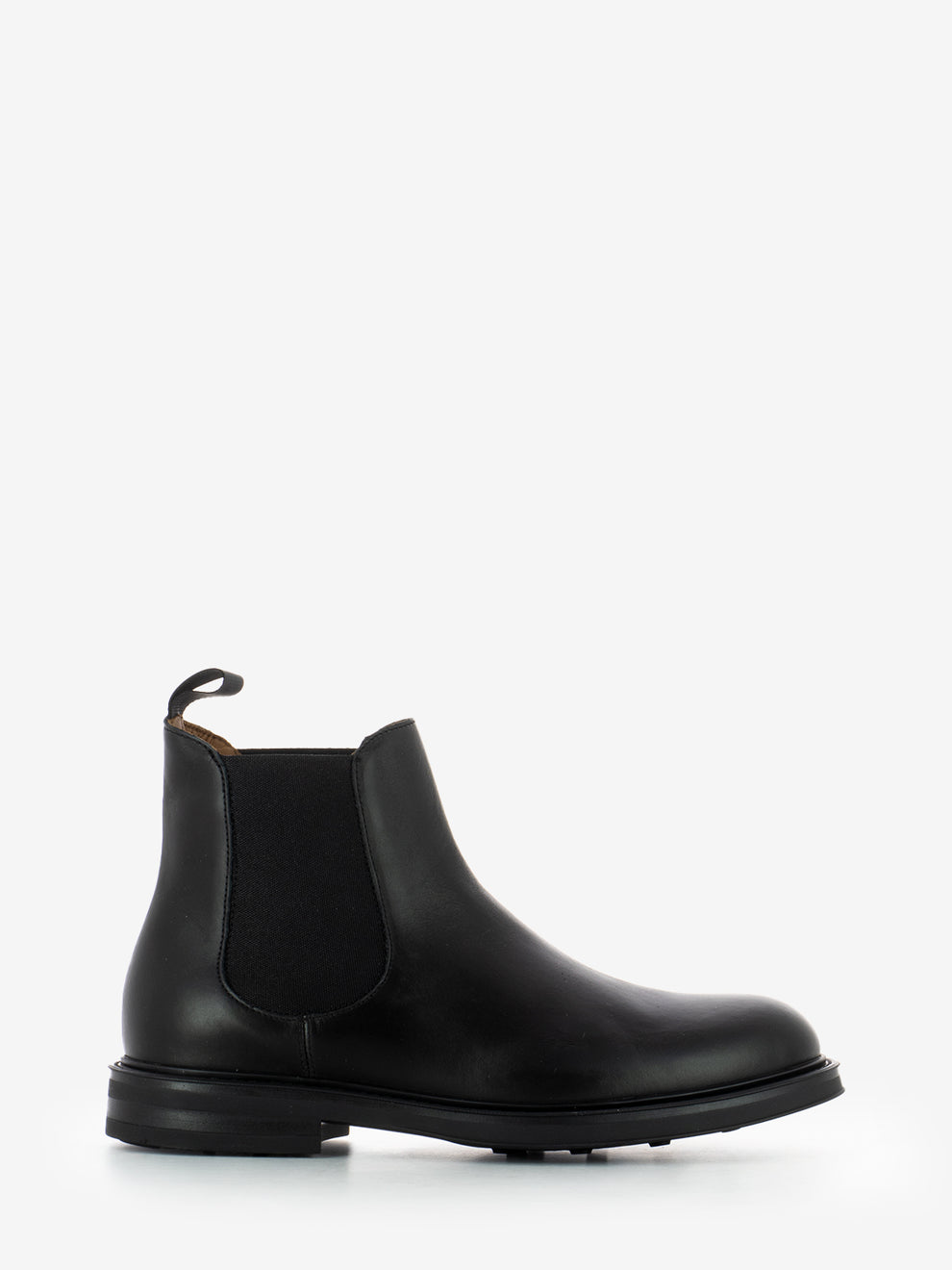 Black rubber poncho black ankle boots