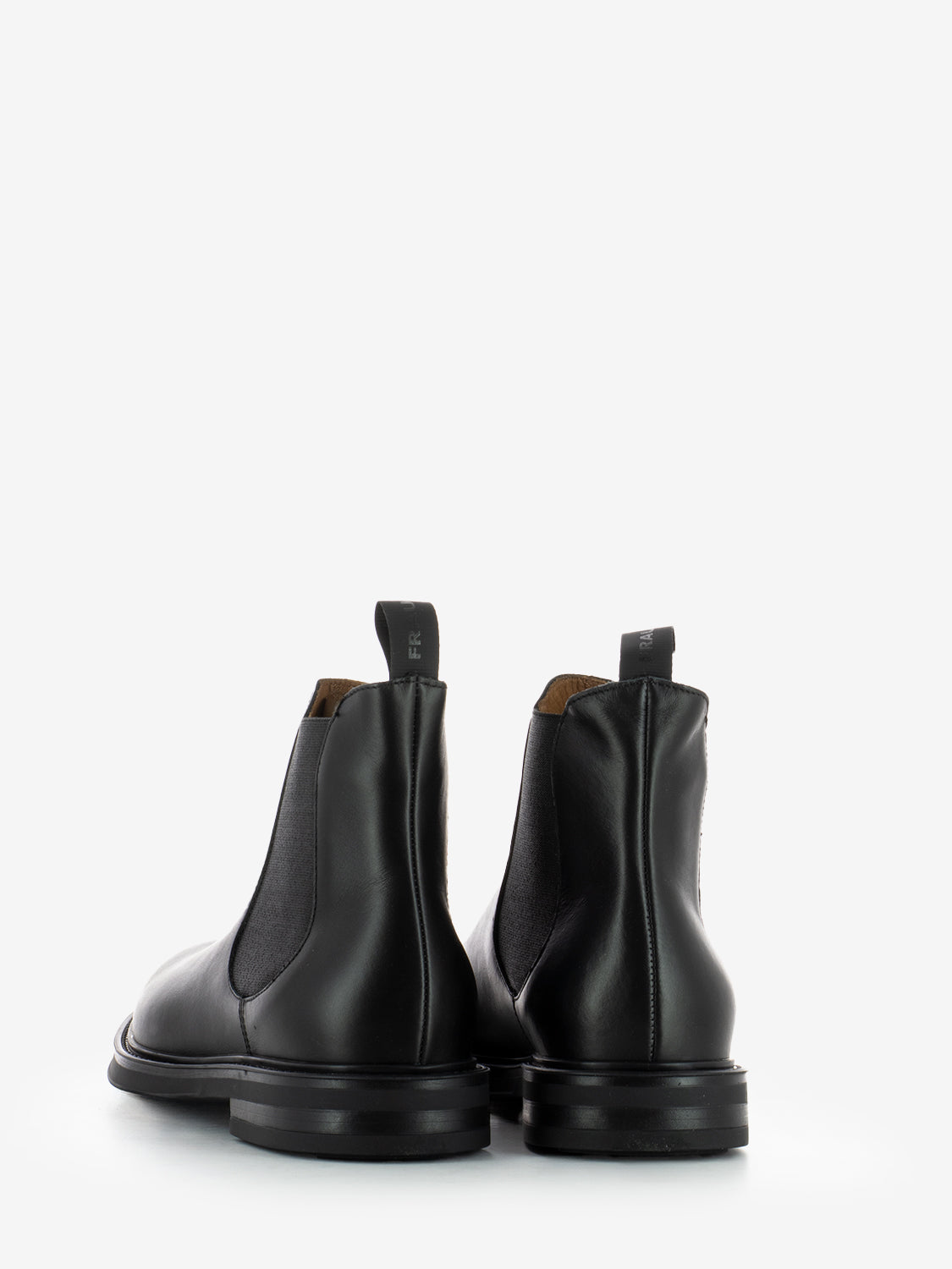 Black rubber poncho black ankle boots