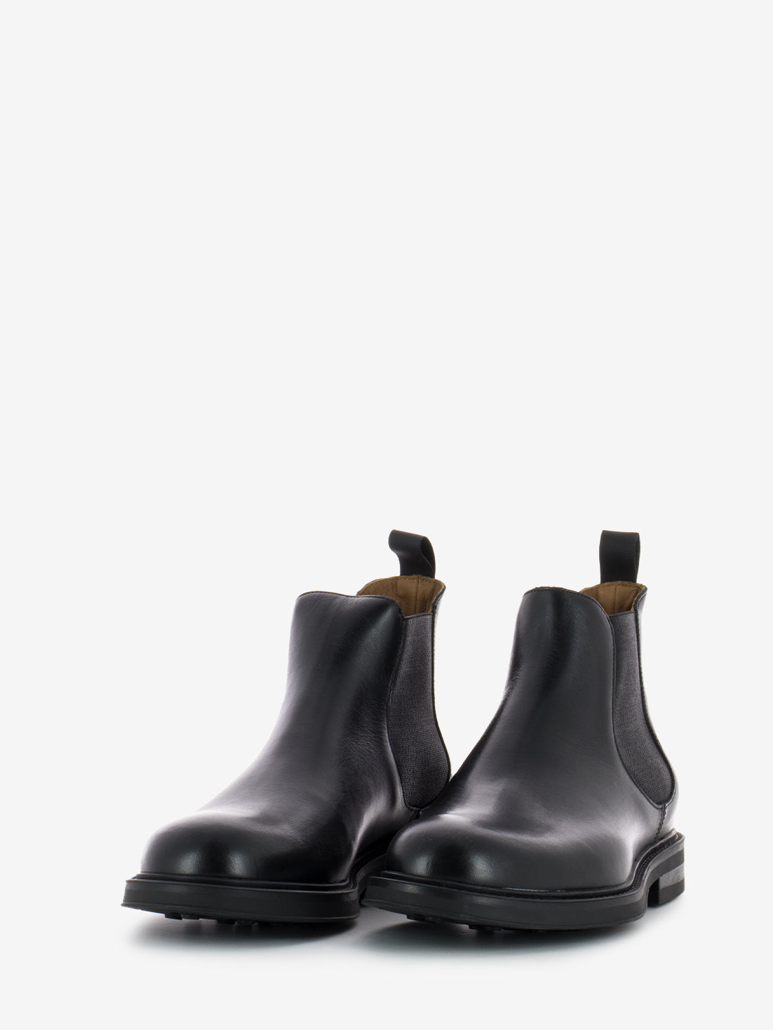 Tronchetti neri poncho gomma nero