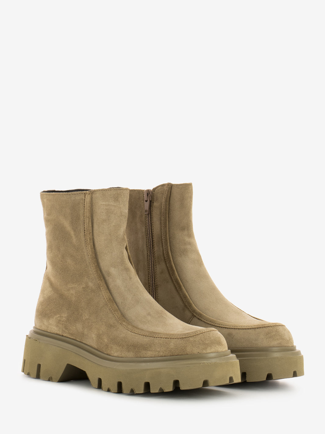 Tronchetti softy honey con zip beige