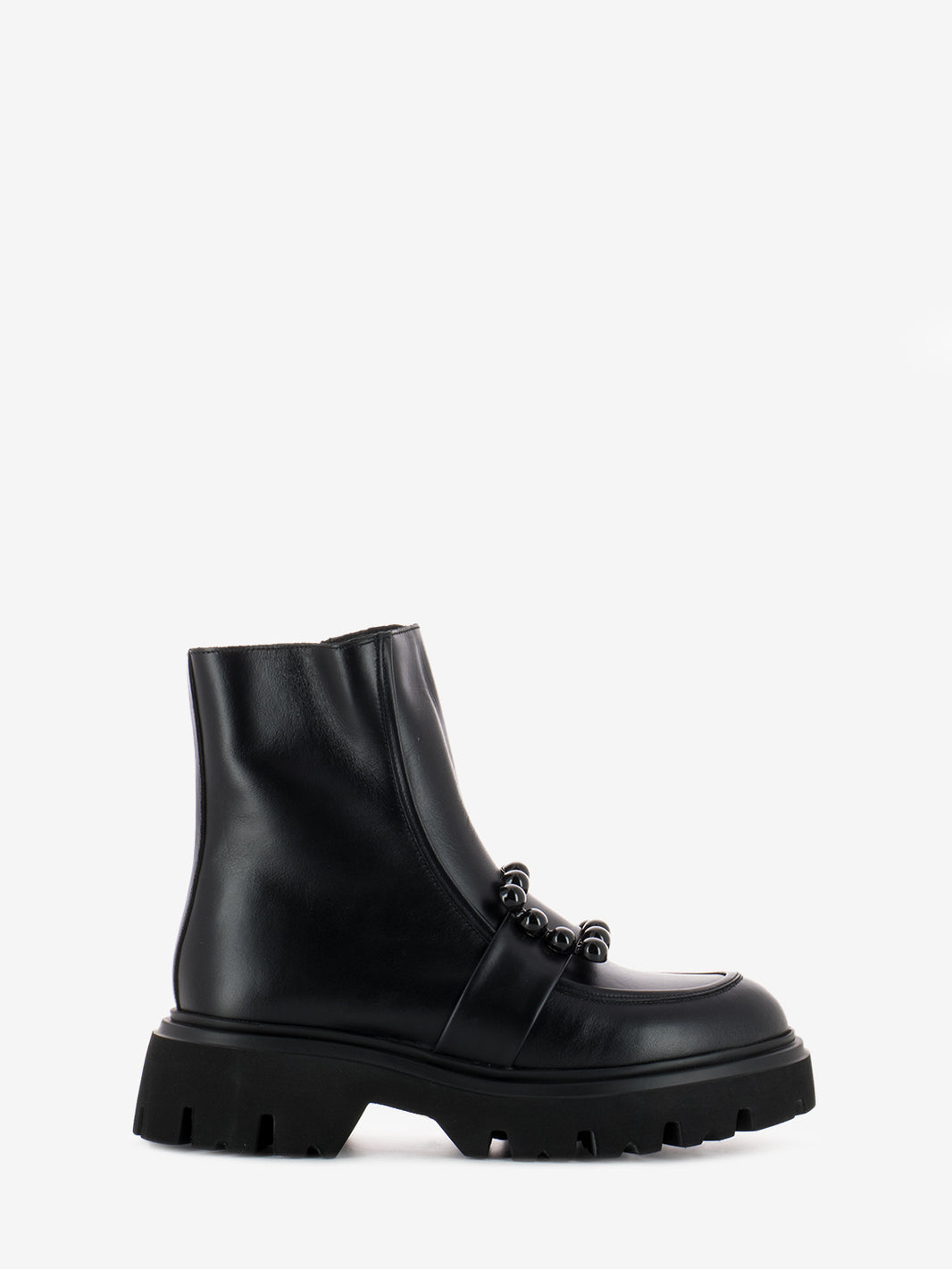 Tronchetto Seta in pelle nero