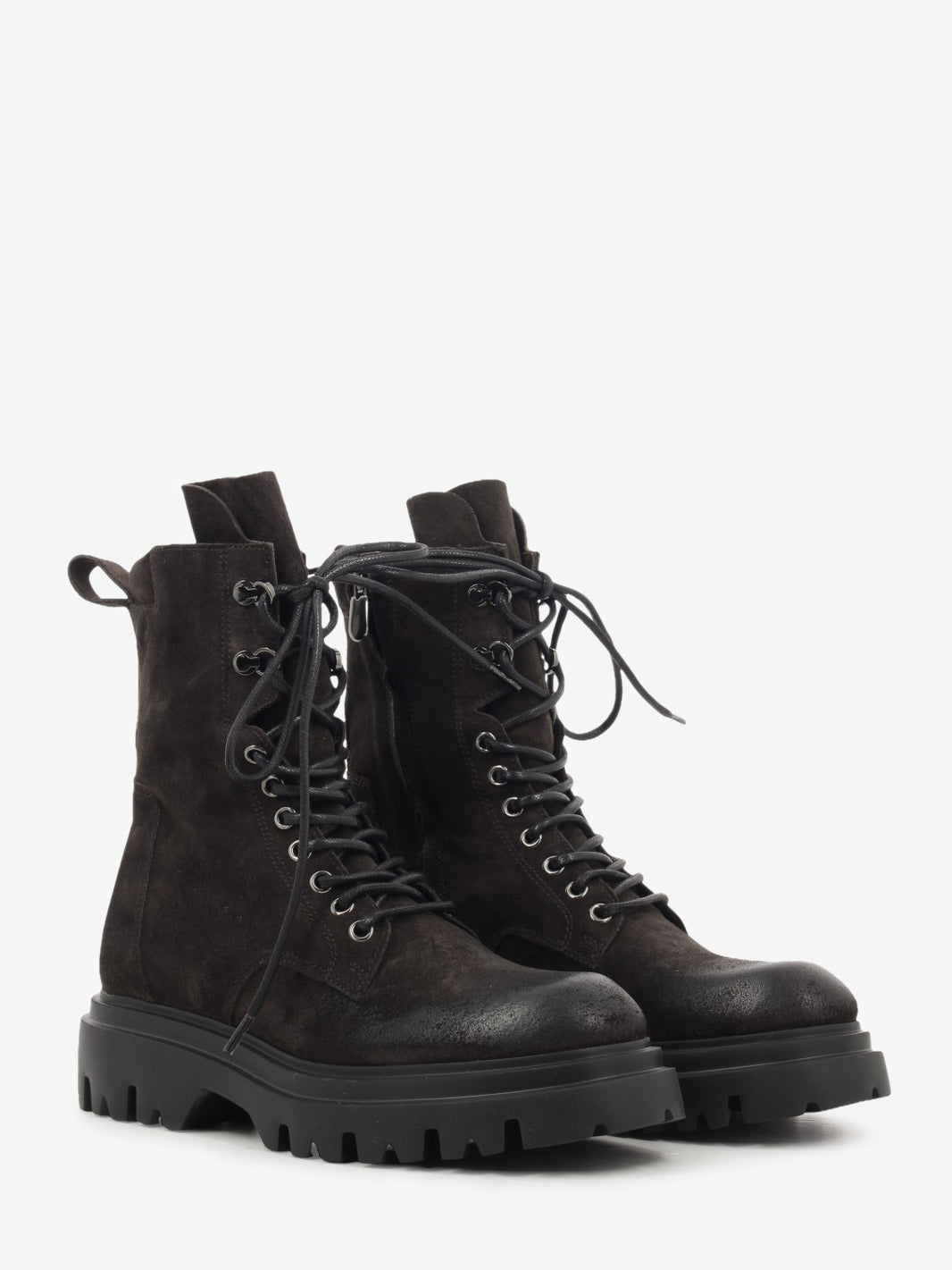 Dark brown crust amphibians with zip