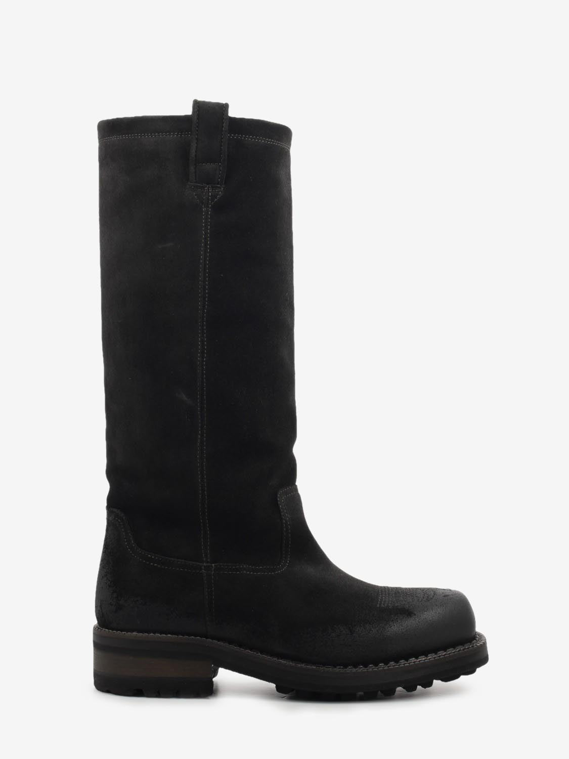 Camperos in suede used testa di moro