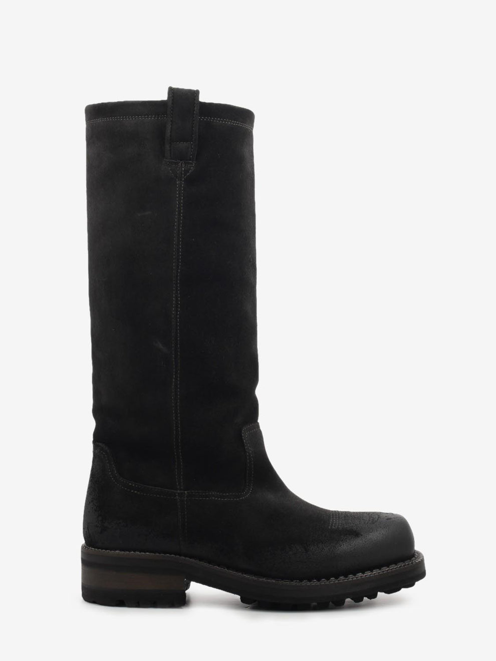 Camperos in suede used testa di moro