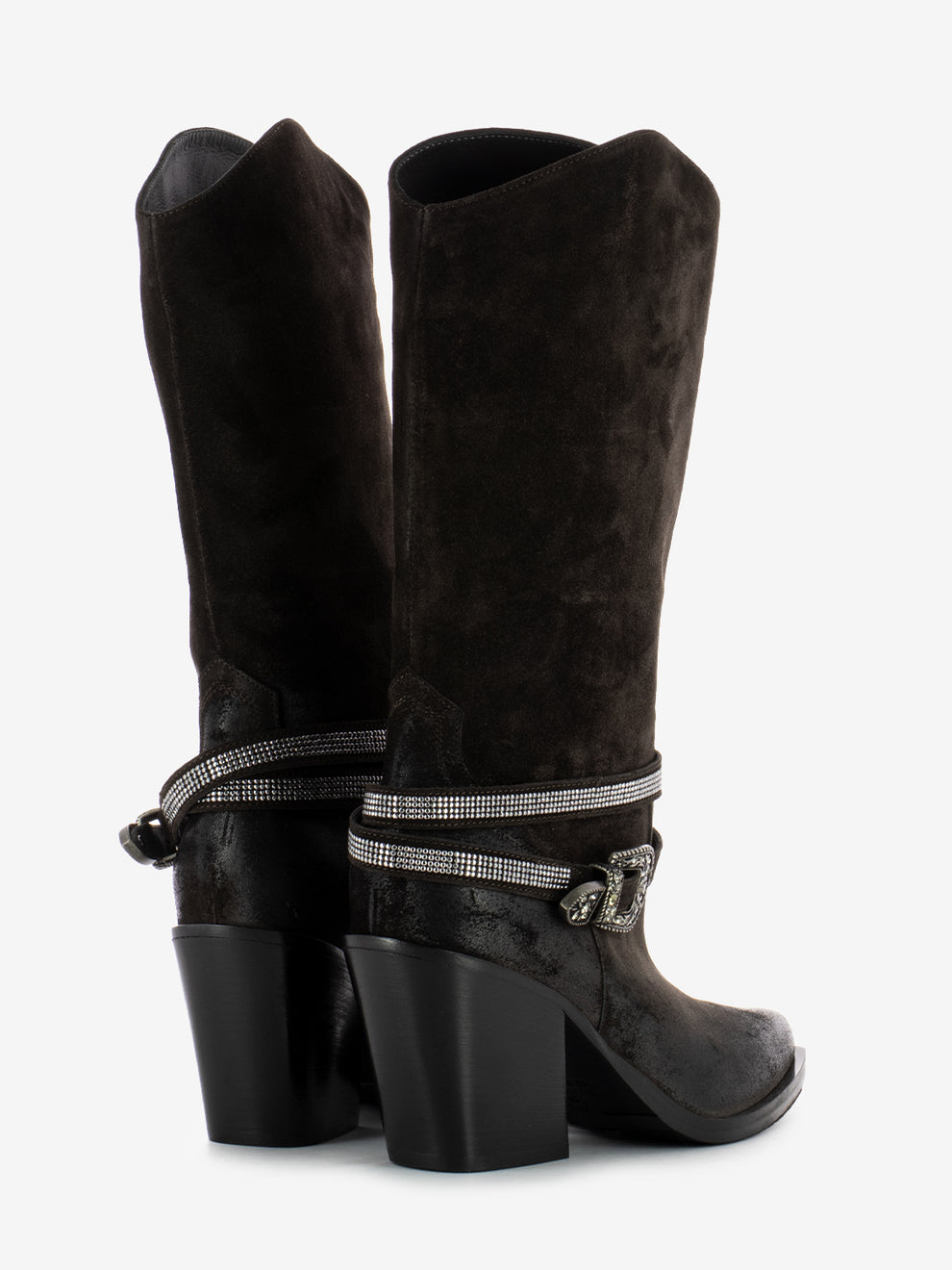Tex boots in dark brown suede