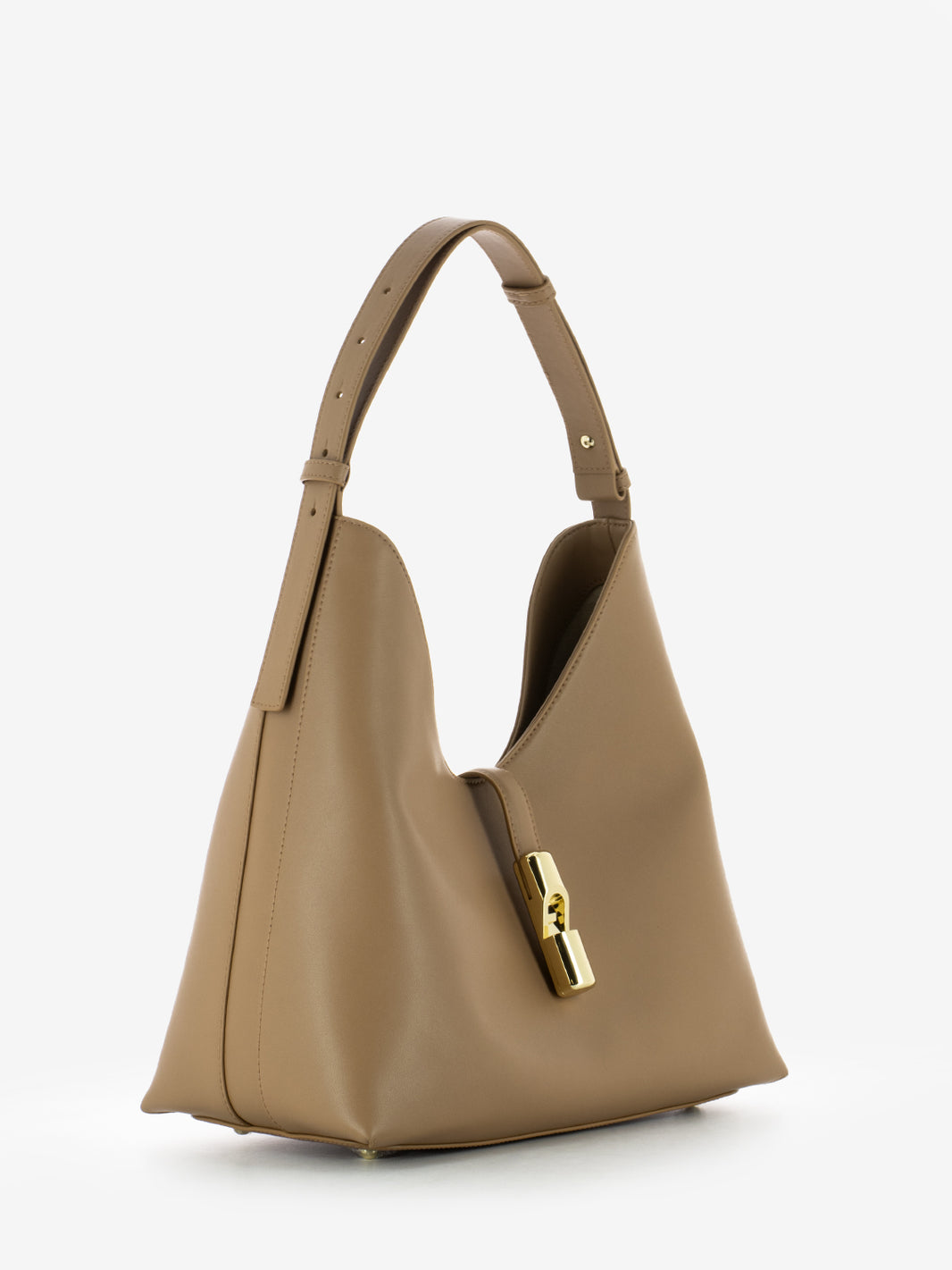 M Hobo Drop Bag in Brown Leather