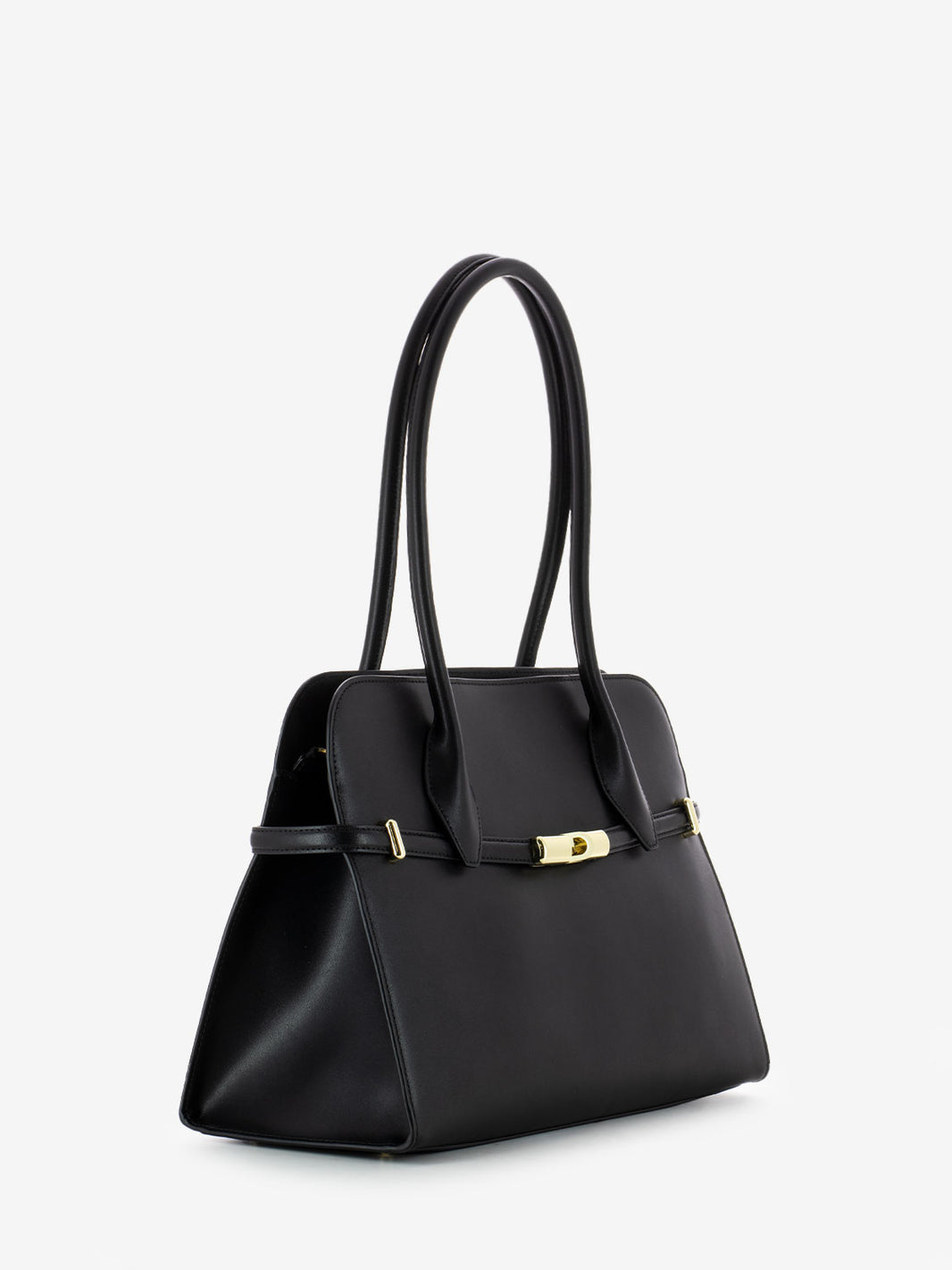 Drop Shoulder Bag L Dome Black
