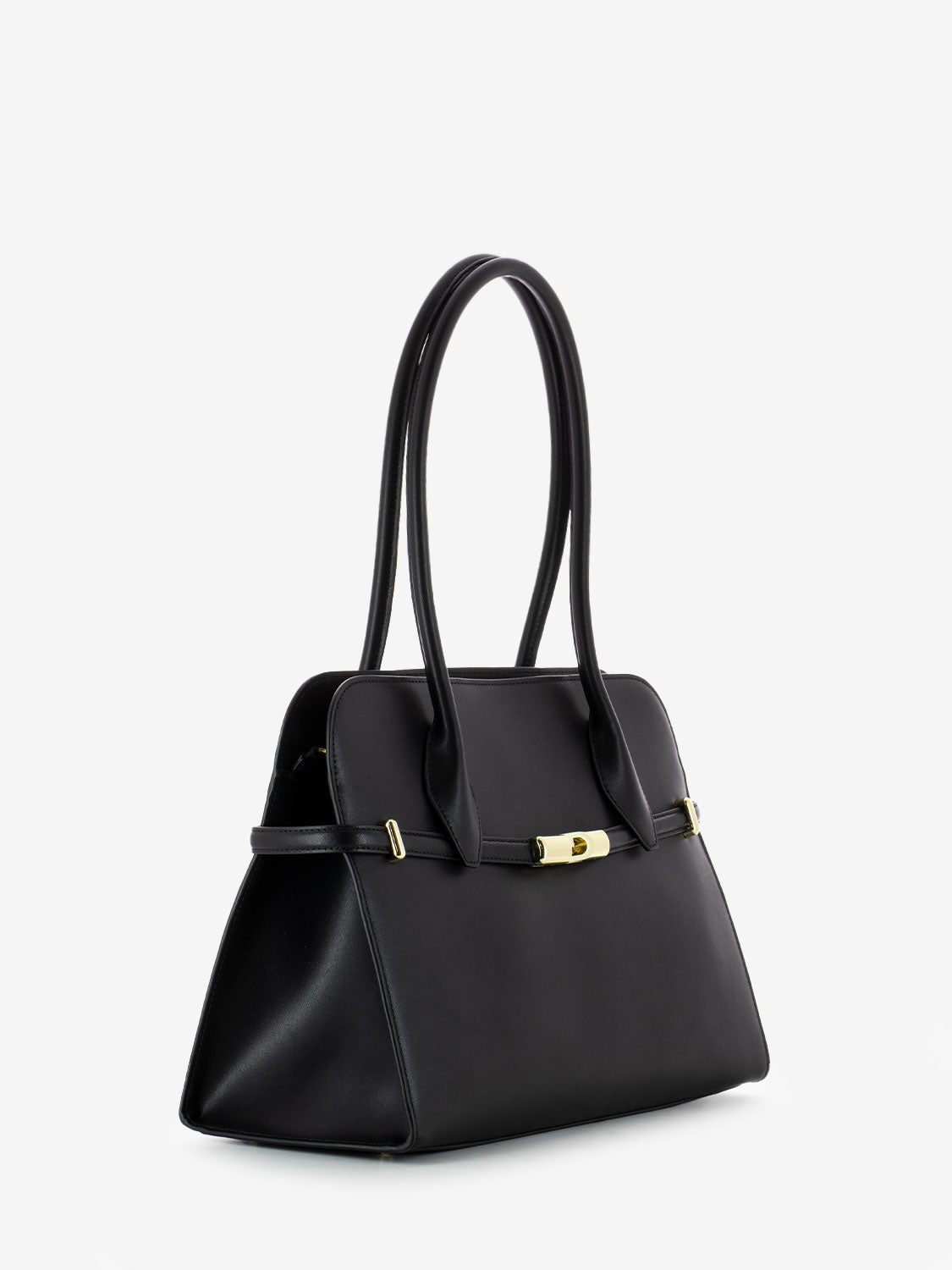 Drop Shoulder Bag L Dome Black