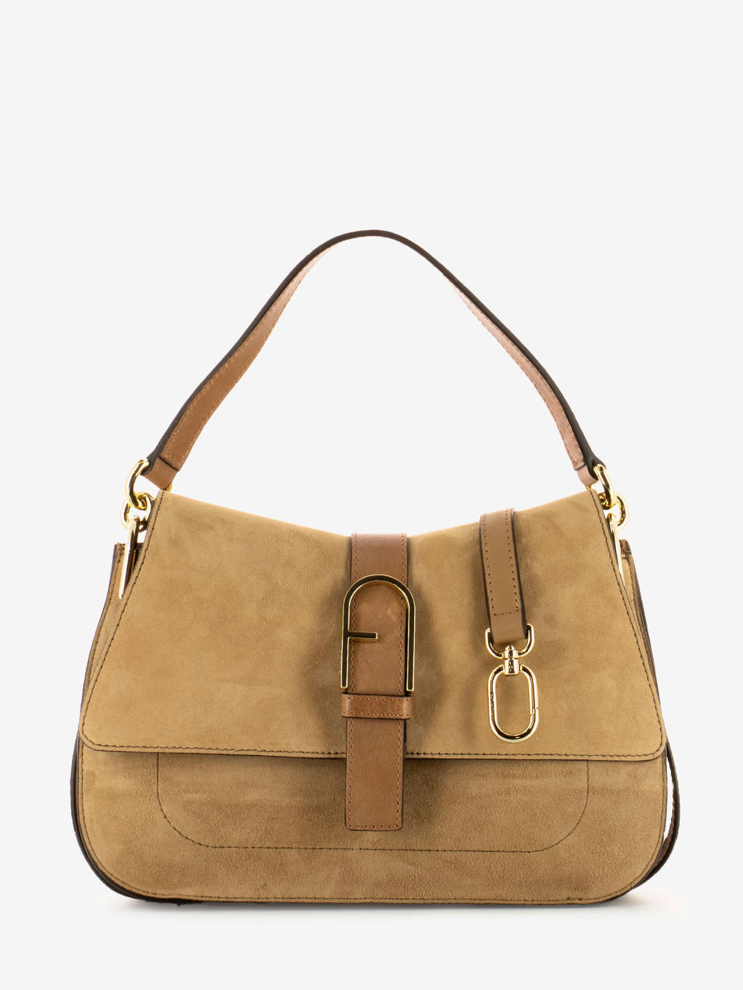 Flow M desert suede handbag
