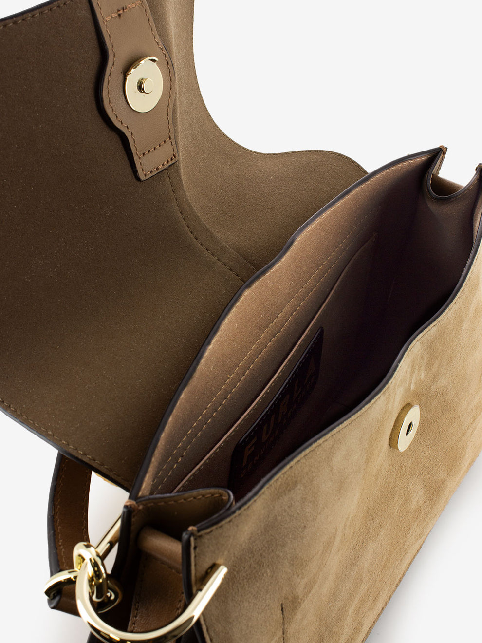 Flow M desert suede handbag