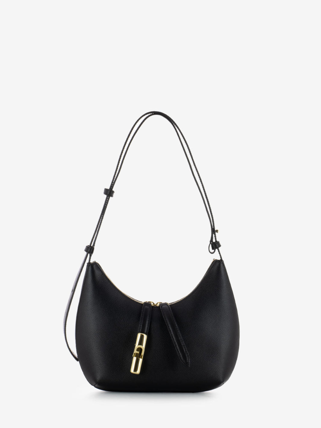 Goccia S black shoulder bag