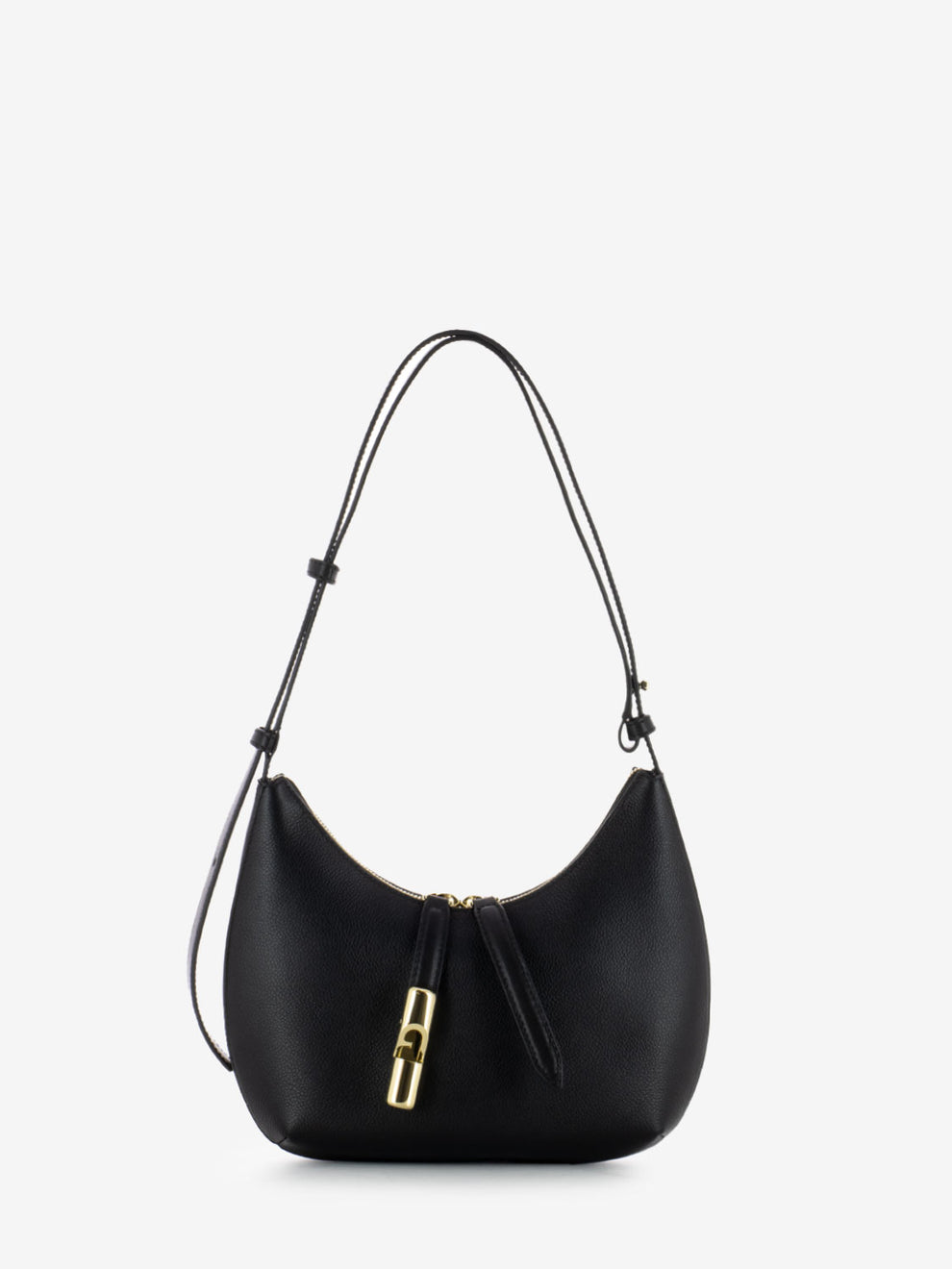 Goccia S black shoulder bag