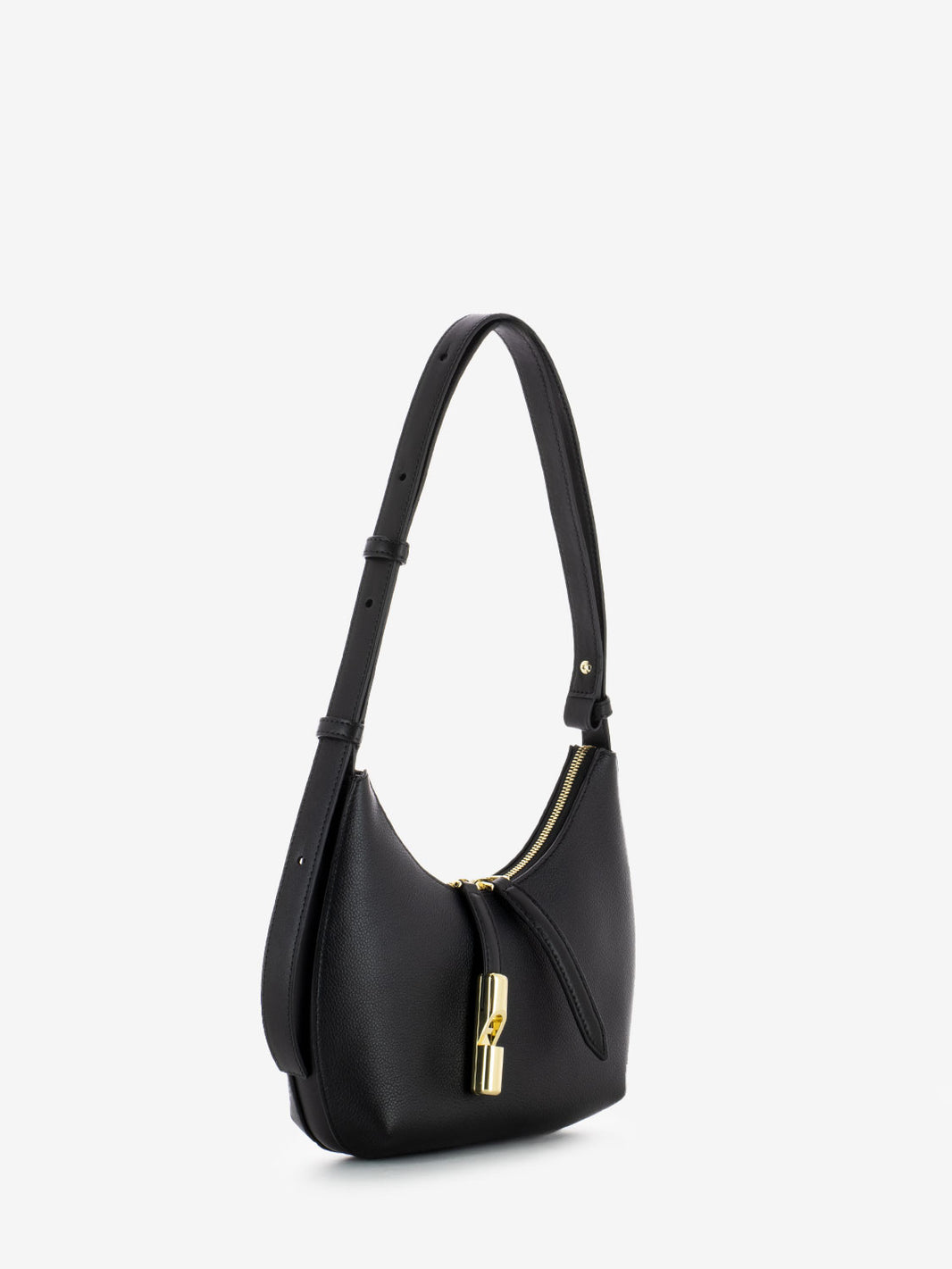 Goccia S black shoulder bag