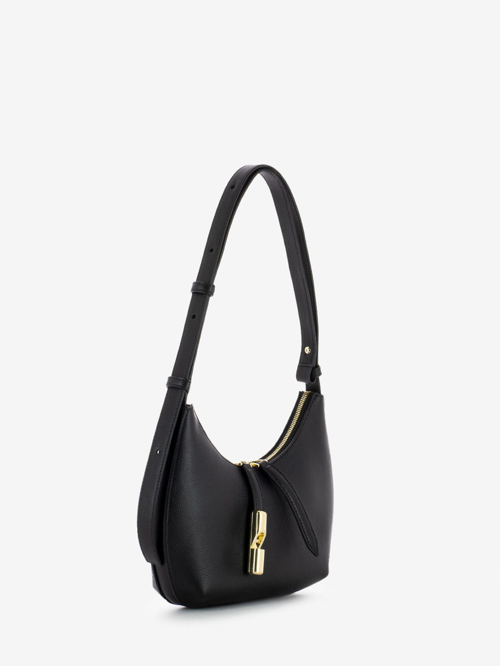 Goccia S black shoulder bag