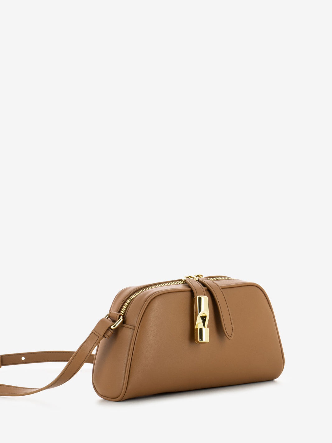 Goccia S crossbody bag brandy