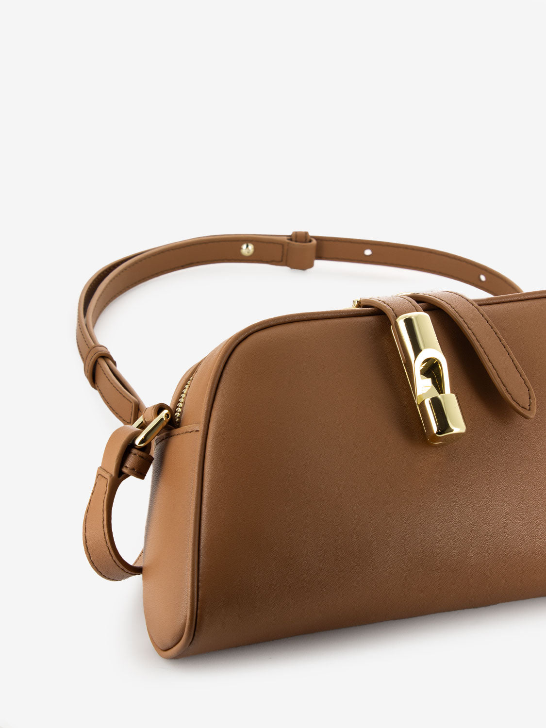 Goccia S crossbody bag brandy