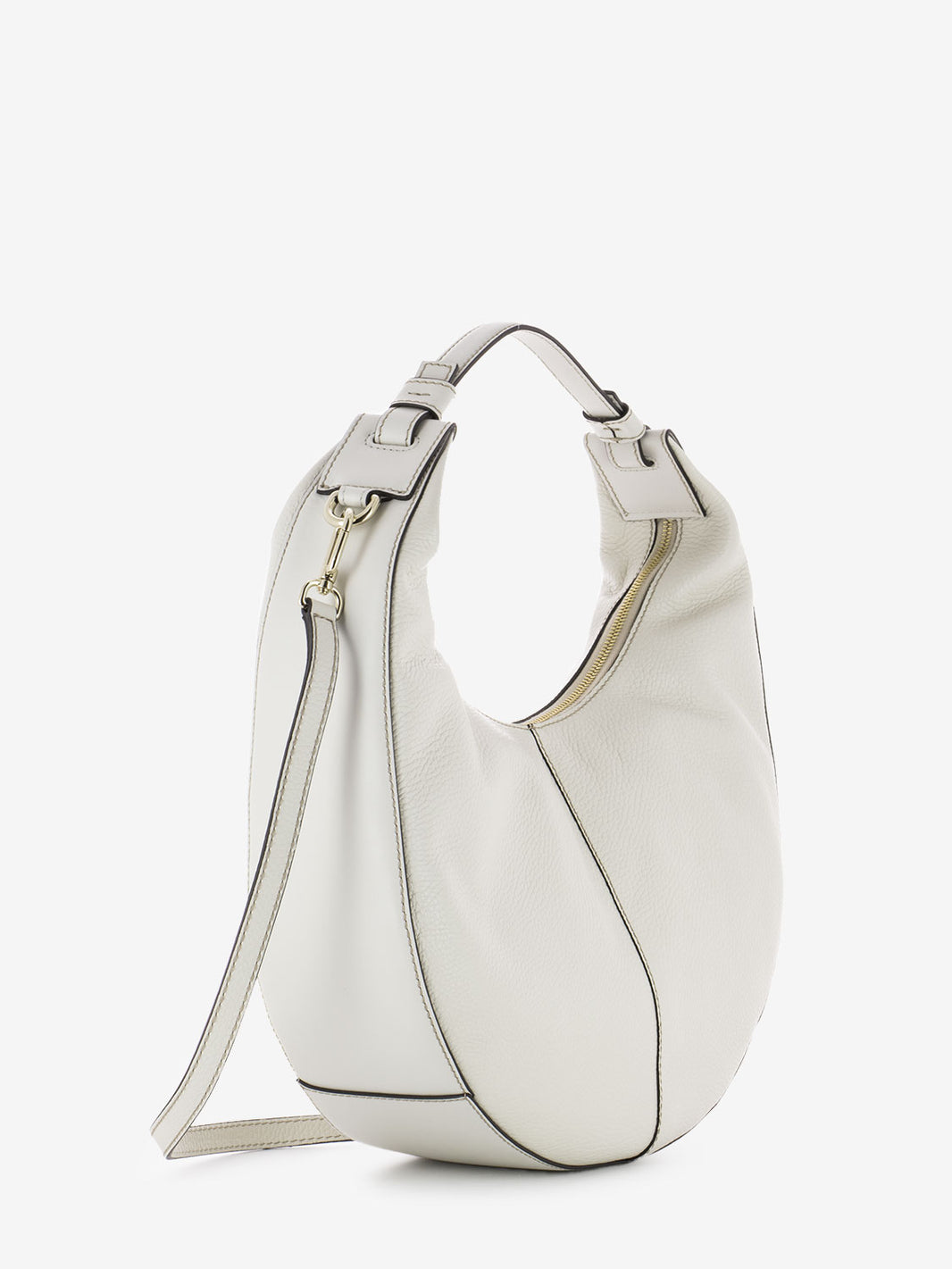 Marshmallow Leather Hobo Bag