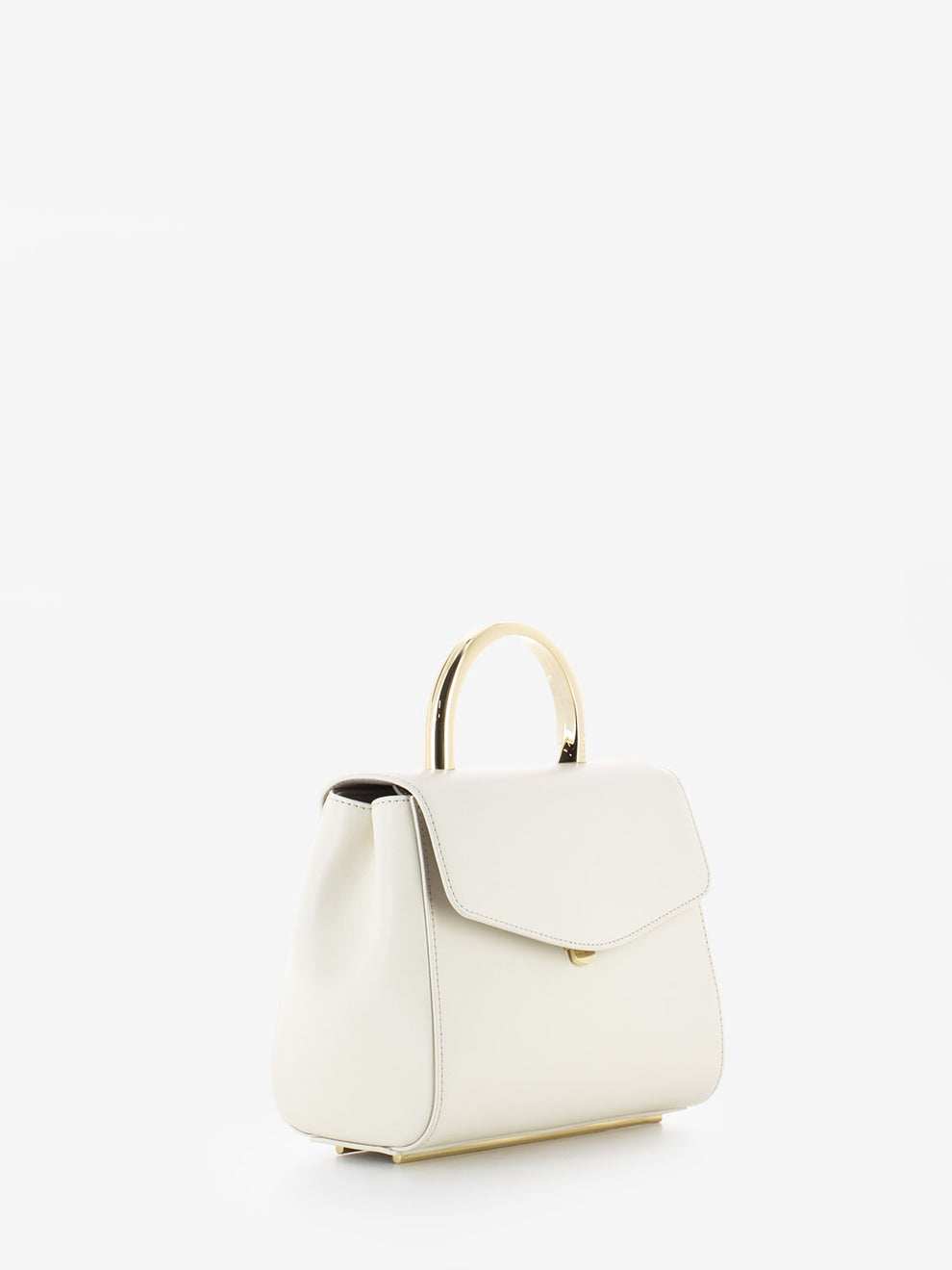 Meridiana mini top handle cream bag