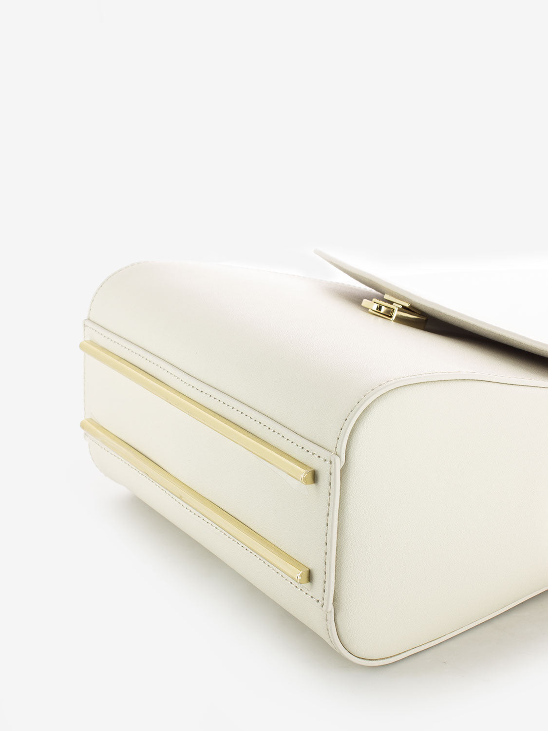 Meridiana mini top handle cream bag