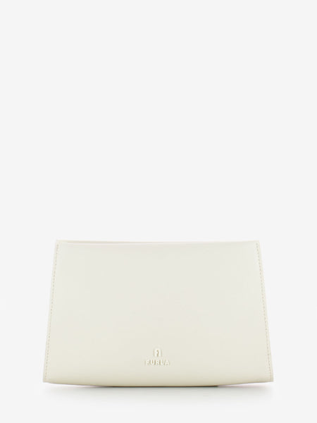 Borsa mini crossbody clutch panna