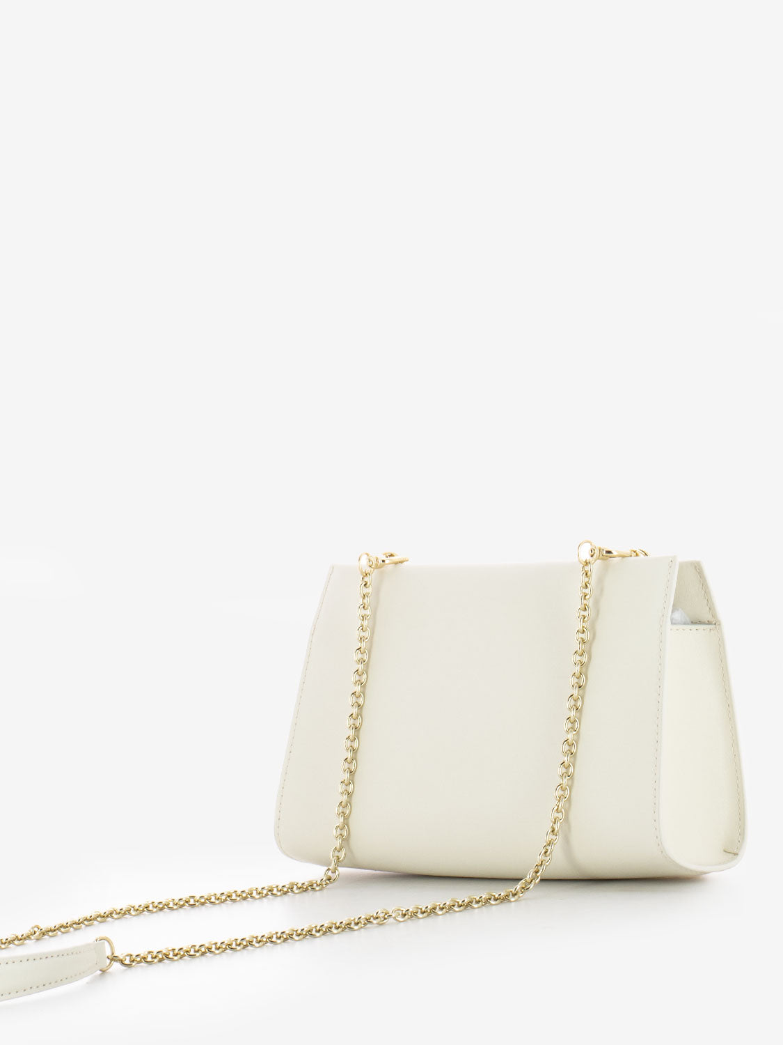 Mini crossbody clutch bag cream