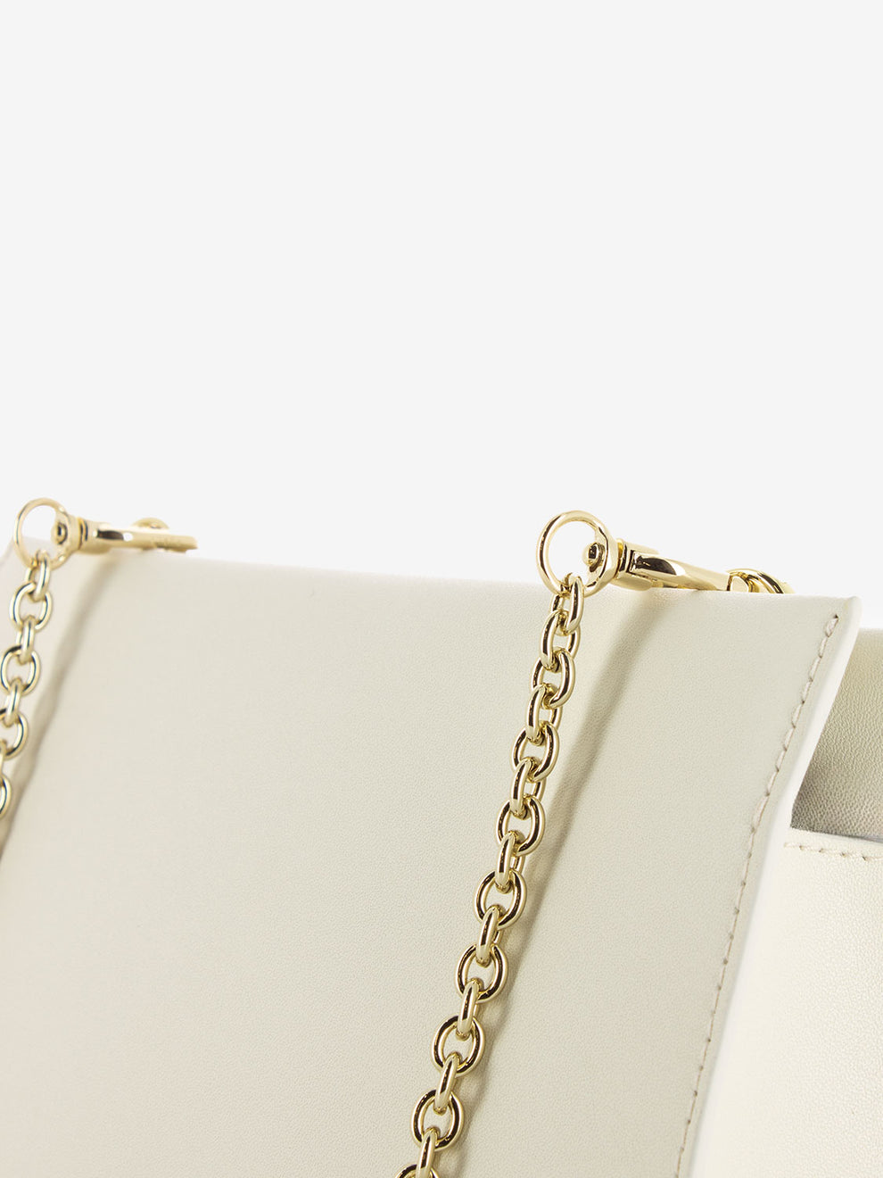 Mini crossbody clutch bag cream