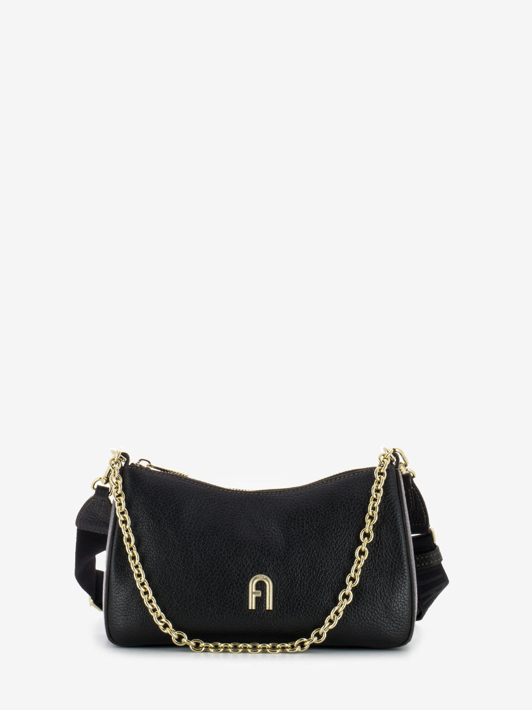 Primula mini double strap black bag
