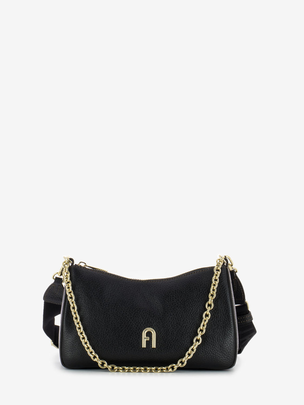 Primula mini double strap black bag