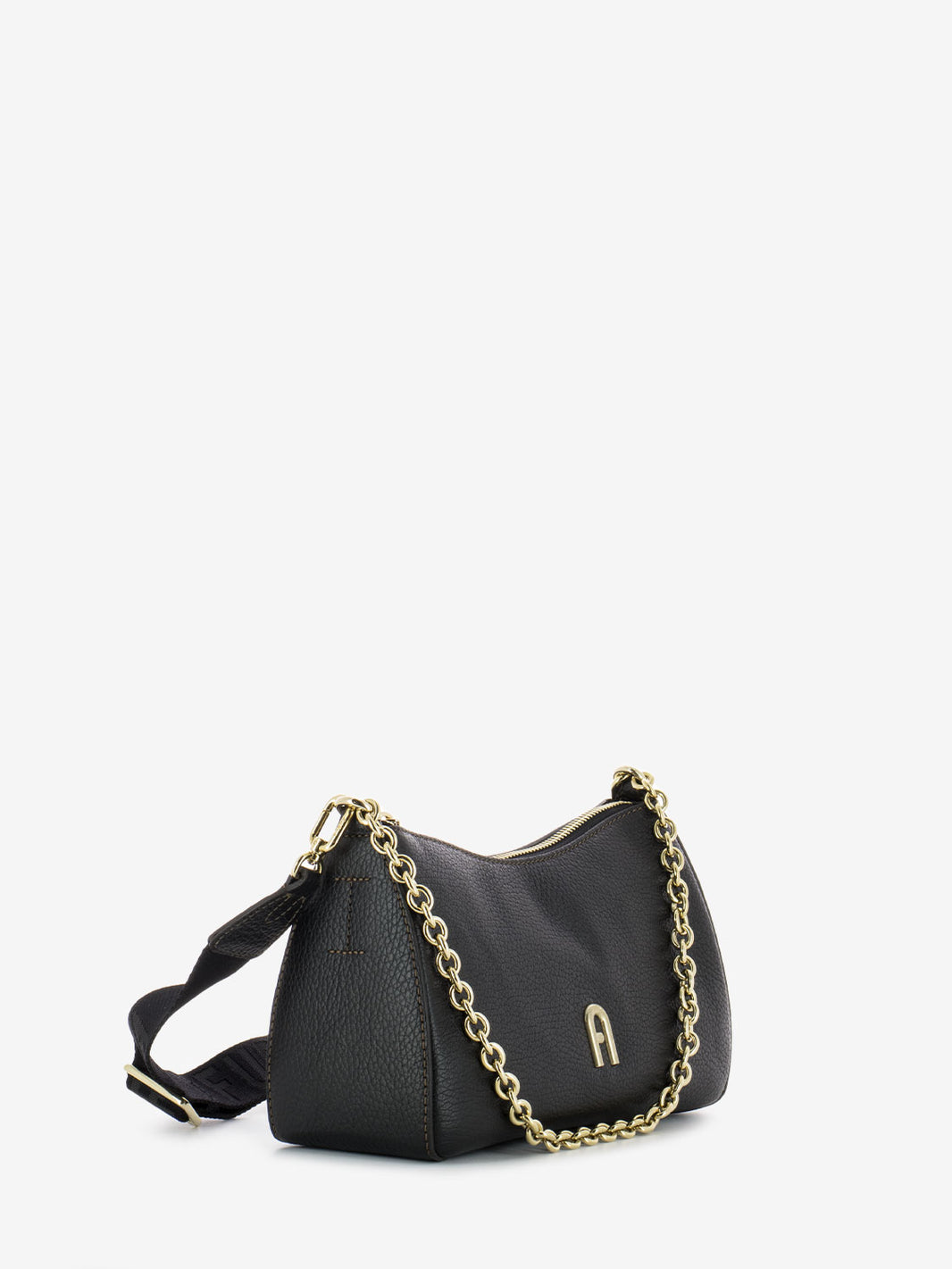 Primula mini double strap black bag