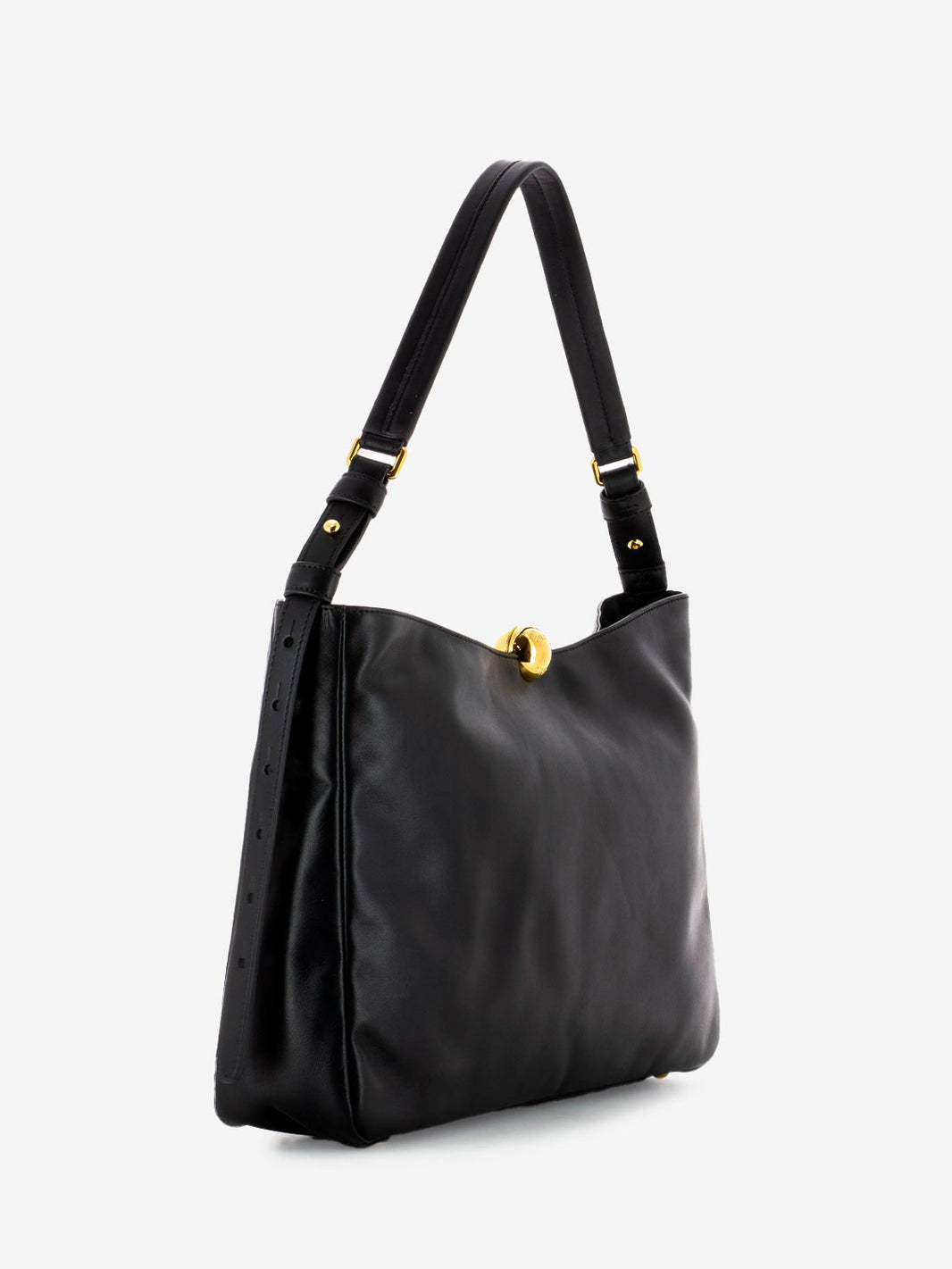 Sfera L shoulder bag in black leather