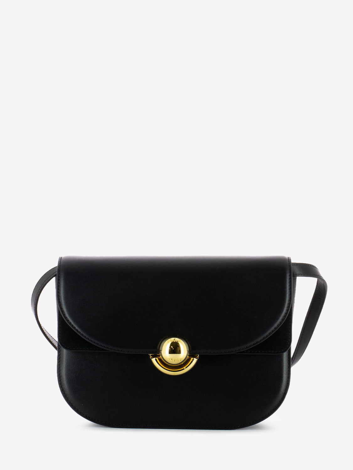 Sfera S shoulder bag in black leather