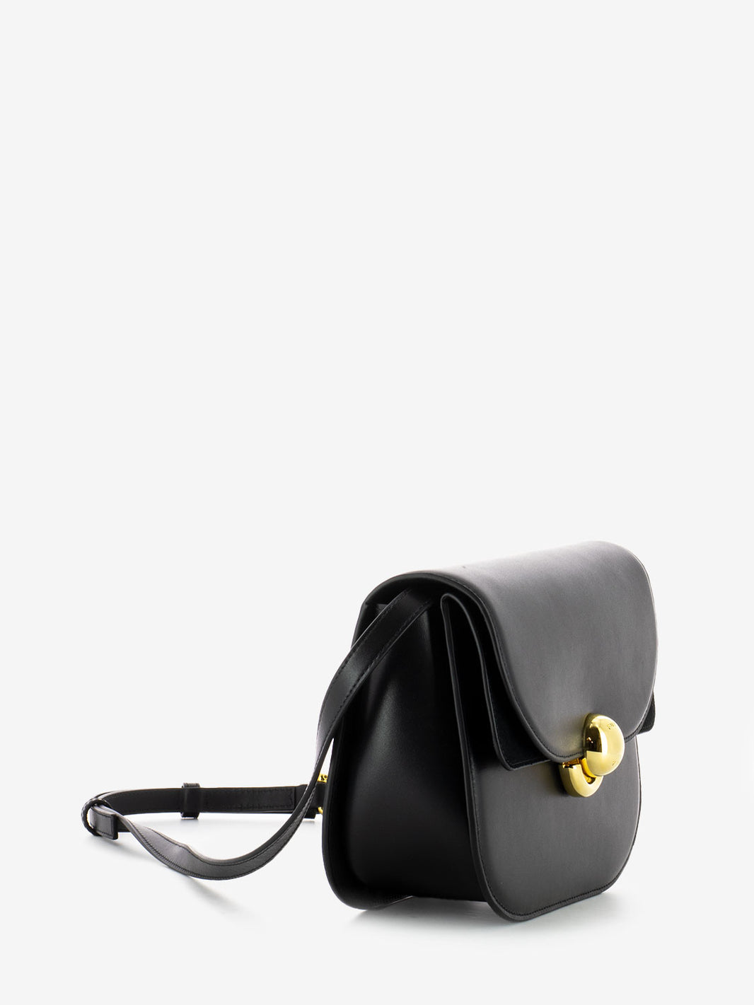 Sfera S shoulder bag in black leather
