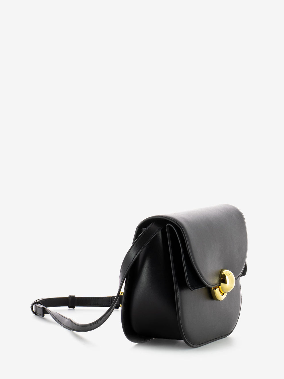 Sfera S shoulder bag in black leather