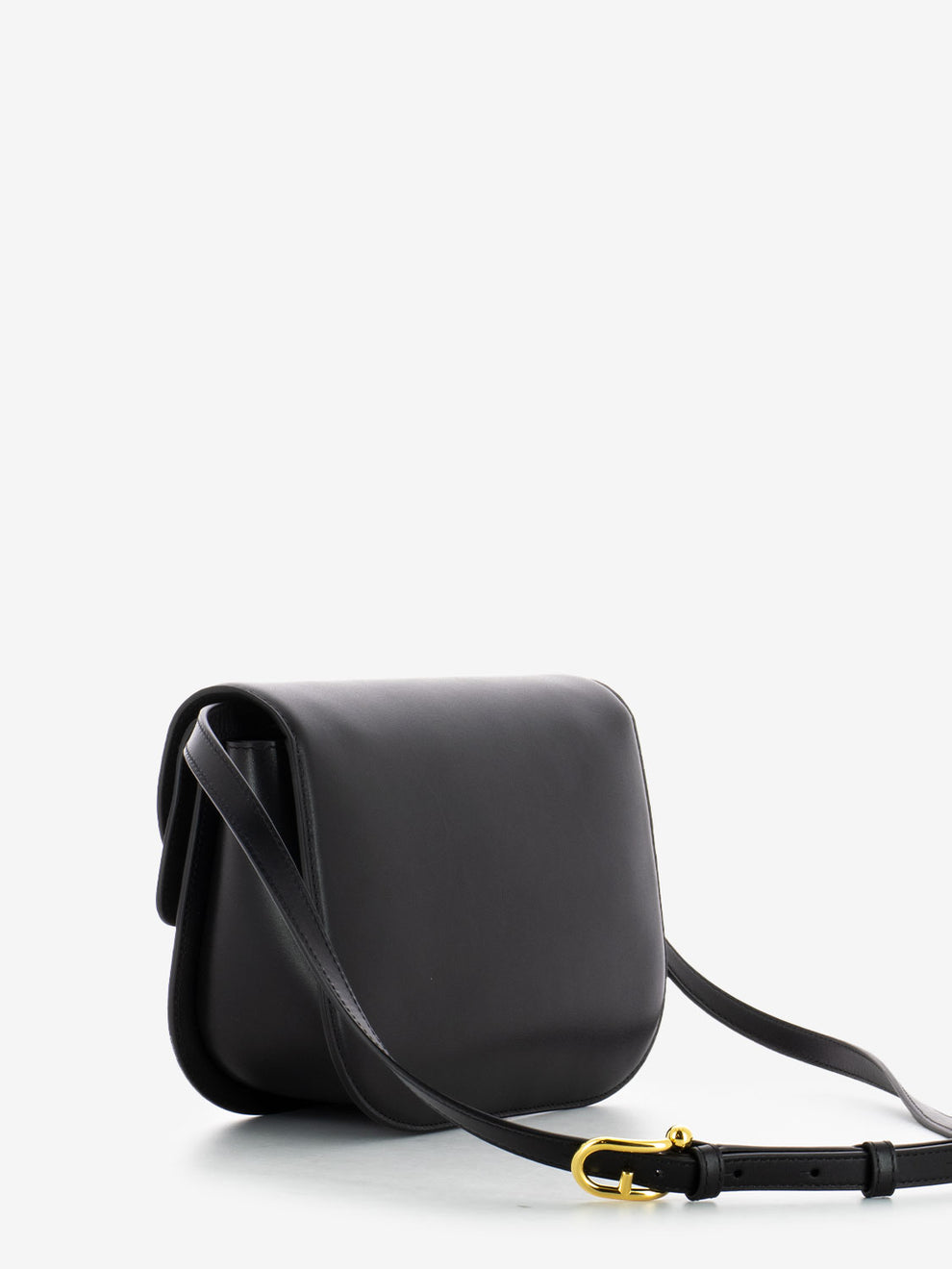 Sfera S shoulder bag in black leather