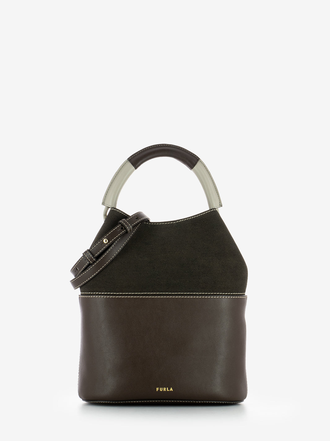 Borsa Sfera S bucket espresso brown