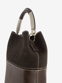 Borsa Sfera S bucket espresso brown