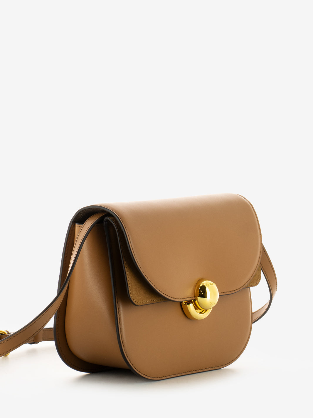 Sfera S crossbody round brandy bag