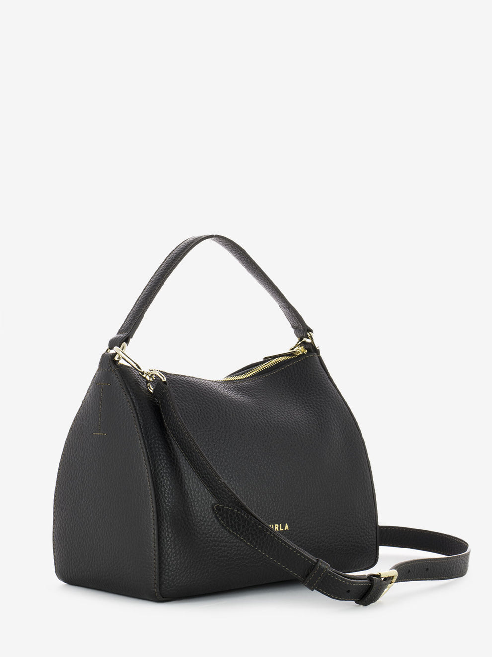 Black Top Handle Bag
