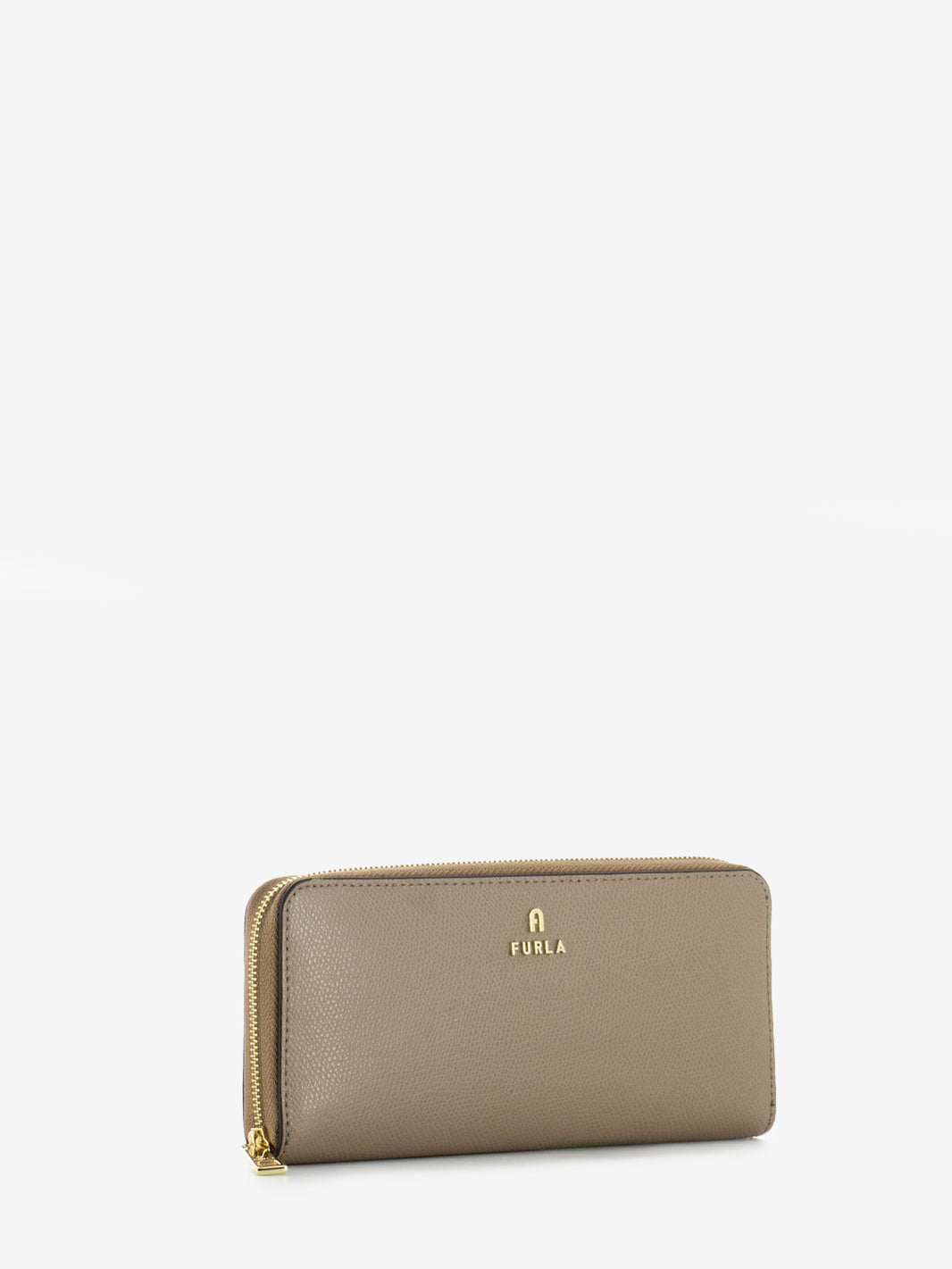 Camelia L zip around slim greige