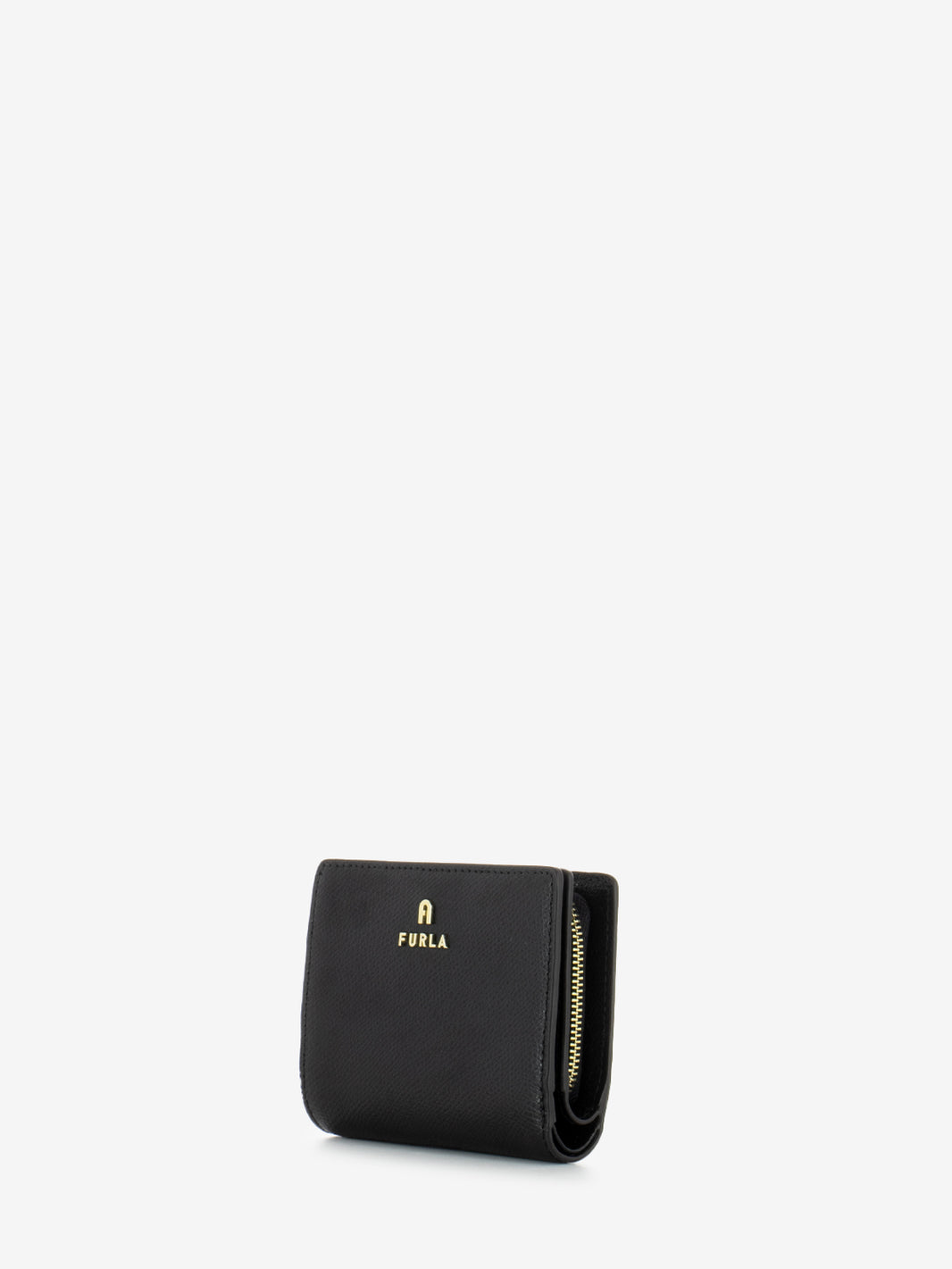 Camelia S compact wallet zip nero