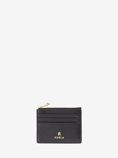 Camelia S zipped card case nero