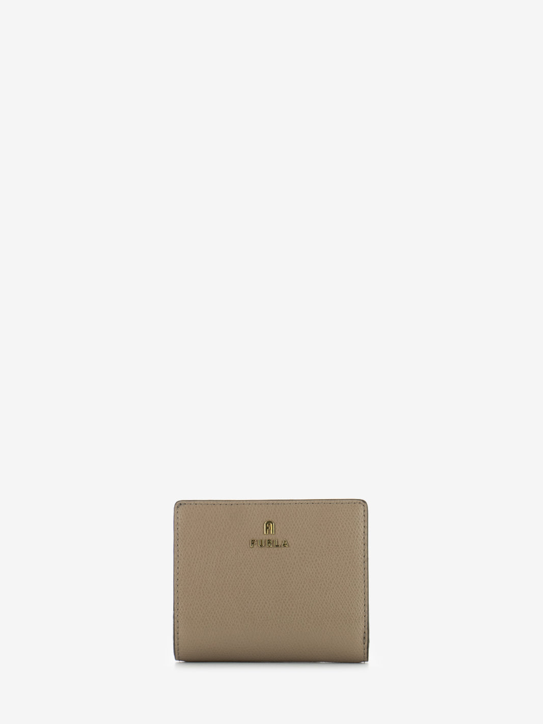 Camelia S compact wallet zip greige