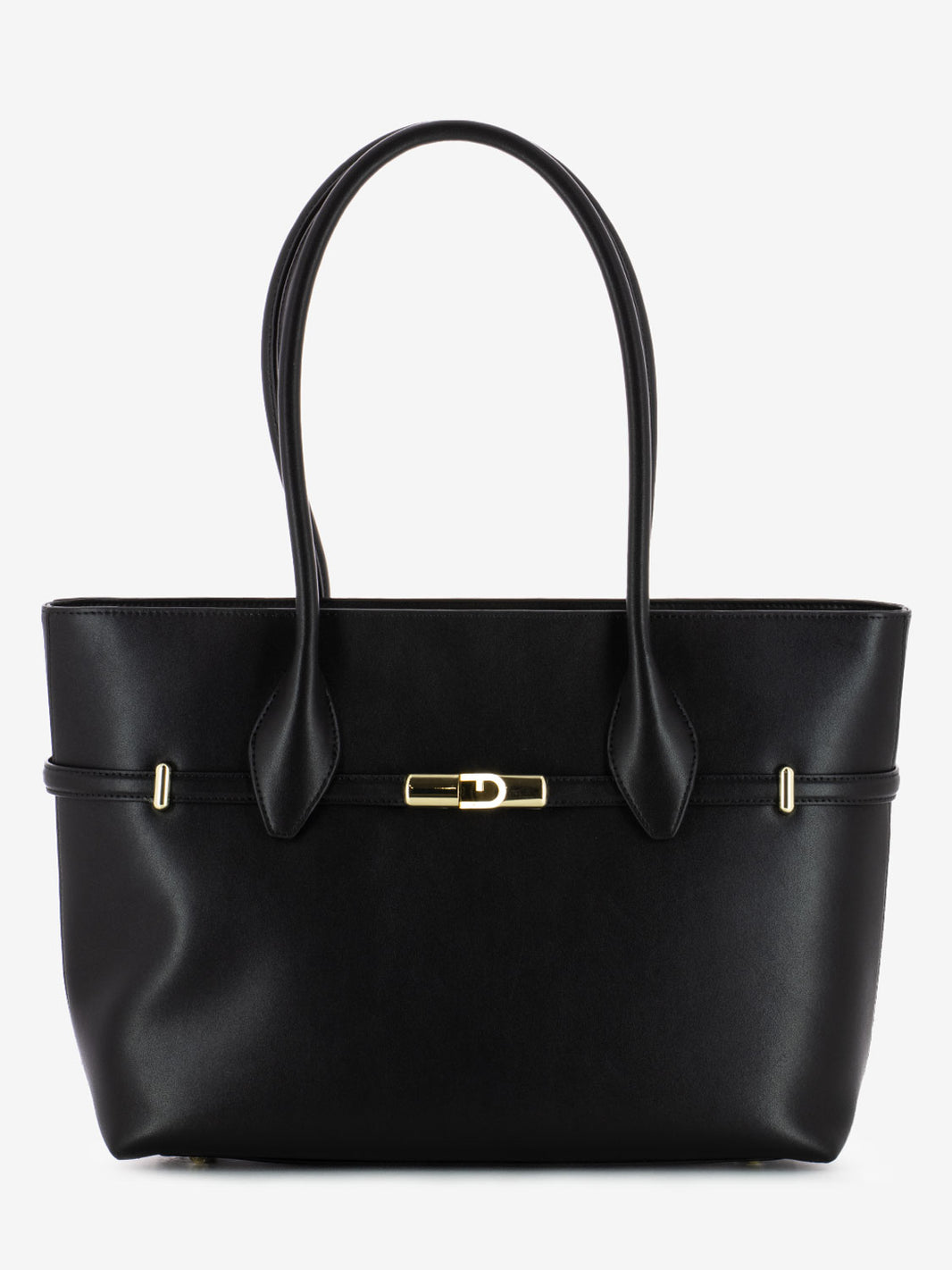 Goccia L black tote bag